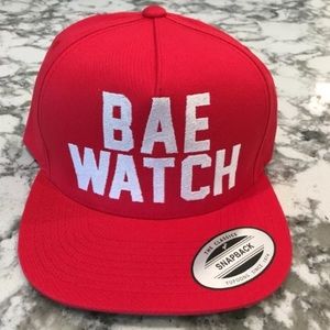 Red SnapBack Bae Watch